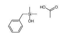 acetic acid,benzyl-hydroxy-dimethylsilane结构式