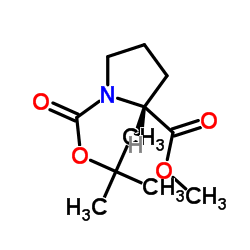 Boc-D-Pro-Ome structure