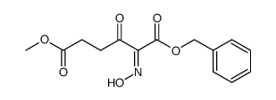 1-benzyl 6-methyl 2-(hydroxyimino)-3-oxohexanedioate Structure