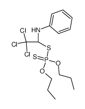 O,O-dipropylS-(2,2,2-trichloro-1-(phenylamino)ethyl) phosphorodithioate Structure