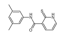 3-Pyridinecarboxamide,N-(3,5-dimethylphenyl)-1,2-dihydro-2-thioxo-(9CI) structure