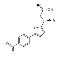 3-AMINO-3-(5-(4-NITROPHENYL)FURAN-2-YL)PROPANAMIDE结构式