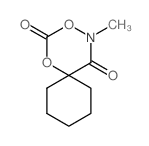 1,3-Dioxa-4-azaspiro[5.5]undecane-2,5-dione,4-methyl-结构式