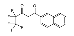 4,4,5,5,5-pentafluoro-1-naphthalen-2-ylpentane-1,3-dione Structure