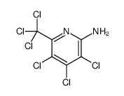 3,4,5-trichloro-6-(trichloromethyl)pyridin-2-amine结构式