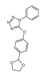 5-(4-(1,3-dioxolan-2-yl)phenoxy)-1-phenyl-1H-tetrazole Structure