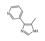 Pyridine,3-(5-methyl-1H-imidazol-4-yl)- (9CI) structure