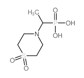 1-(1,1-Dioxido-4-thiomorpholinyl)ethylphosphonic acid结构式