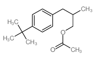 Benzenepropanol,4-(1,1-dimethylethyl)-b-methyl-, 1-acetate结构式