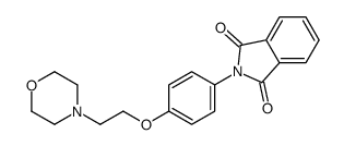 N-(4-(beta-N'-morpholinoethoxy)phenyl)phthalimide结构式