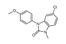 5-chloro-3-(4-methoxyphenyl)-1-methylbenzimidazol-2-one Structure