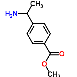 4-(1-AMINO-ETHYL)-BENZOIC ACID METHYL ESTER structure