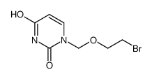 1-(2-bromoethoxymethyl)pyrimidine-2,4-dione Structure