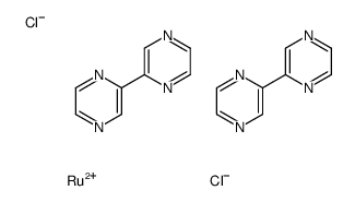 dichlororuthenium, 2-pyrazin-2-ylpyrazine structure