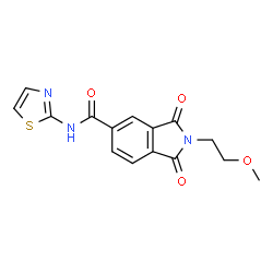 2-(2-methoxyethyl)-1,3-dioxo-N-(1,3-thiazol-2-yl)-2,3-dihydro-1H-isoindole-5-carboxamide picture