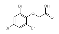 Acetic acid,2-(2,4,6-tribromophenoxy)- structure