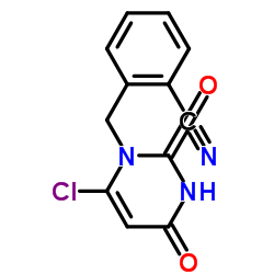 2-[(6-Chloro-2,4-dioxo-3,4-dihydropyrimidin-1(2H)-yl)methyl]benzonitrile Structure