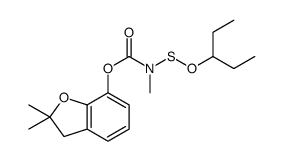 (2,2-dimethyl-3H-1-benzofuran-7-yl) N-methyl-N-pentan-3-yloxysulfanylcarbamate结构式