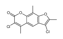 3,6-dichloro-2,5,9-trimethylfuro[3,2-g]chromen-7-one Structure