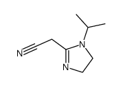 (4,5-dihydro-1-isopropyl-1H-imidazol-2-yl)acetonitrile Structure