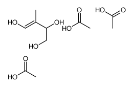 acetic acid,3-methylbut-3-ene-1,2,4-triol结构式