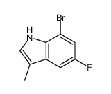 7-Bromo-5-fluoro-3-methyl-1H-indole structure