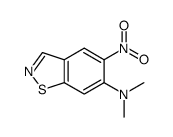 N,N-dimethyl-5-nitro-1,2-benzothiazol-6-amine Structure