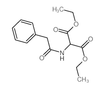 Propanedioic acid,2-[(2-phenylacetyl)amino]-, 1,3-diethyl ester Structure