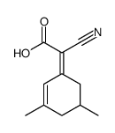 2-cyano-2-(3,5-dimethylcyclohex-2-en-1-ylidene)acetic acid结构式