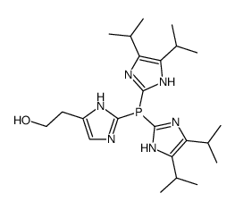 bis(4,5-diisopropylimidazol-2-yl)<4(5)-(hydoxyethyl)imidazol-2-yl>phosphine结构式