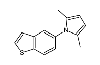 1-(benzo[b]thiophen-5-yl)-2,5-dimethyl-1H-pyrrole结构式