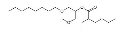 (1-methoxy-3-octoxypropan-2-yl) 2-ethylhexanoate Structure