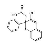 2-(3-oxo-2-phenyl-4H-1,4-benzothiazin-2-yl)acetic acid结构式