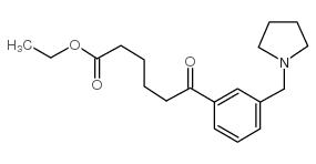 ETHYL 6-OXO-6-[3-(PYRROLIDINOMETHYL)PHENYL]HEXANOATE图片