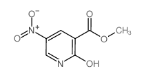 Methyl 2-hydroxy-5-nitronicotinate结构式