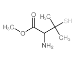 methyl 2-amino-3-methyl-3-sulfanyl-butanoate Structure