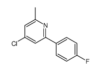 4-chloro-2-(4-fluorophenyl)-6-methylpyridine结构式