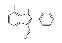 7-Methyl-2-phenyl-1H-indole-3-carbaldehyde结构式