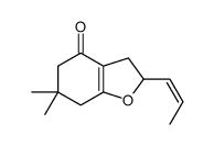 6,6-dimethyl-2-prop-1-enyl-2,3,5,7-tetrahydro-1-benzofuran-4-one Structure