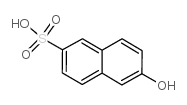 6-Hydroxynaphthalene-2-sulphonic acid Structure