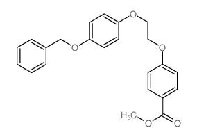 METHYL 4-(2-(4-(BENZYLOXY)PHENOXY)ETHOXY)BENZOATE structure