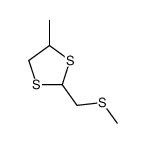 4-methyl-2-(methylsulfanylmethyl)-1,3-dithiolane Structure