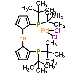 1,1'-双(二-叔丁基膦基)二茂铁二氯合钯图片