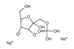 β-d-Fructofuranose, 1-(dihydrogen phosphate), disodium salt结构式