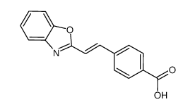 4-[(E)-2-(1,3-benzoxazol-2-yl)ethenyl]benzoic acid Structure