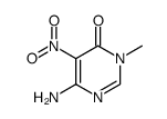 6-amino-3-methyl-5-nitro-3H-pyrimidin-4-one Structure