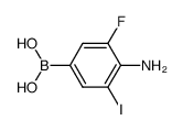 4-amino-3-fluoro-5-iodophenylboronic acid Structure