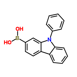 (9-Phenyl-9H-carbazol-2-yl)boronic acid structure