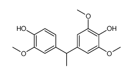 4-[1-(4-hydroxy-3-methoxyphenyl)ethyl]-2,6-dimethoxyphenol结构式