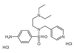 4-amino-N-[2-(diethylamino)ethyl]-N-(pyridin-4-ylmethyl)benzenesulfonamide,dihydrochloride Structure